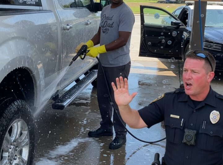“Put down that hose!” The police officer’s shock when he discovers the identity of his victim