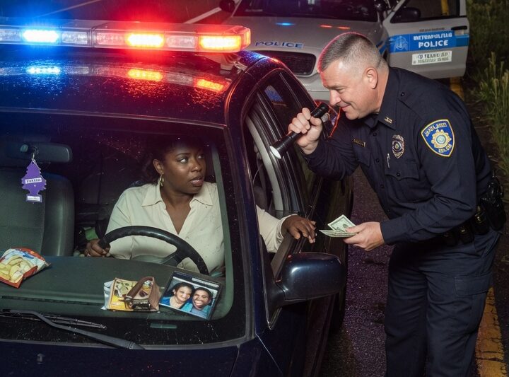 The 10-Year Scam Ends: Corrupt Officer Pulls Over the One Woman Who Can Strip His Badge.