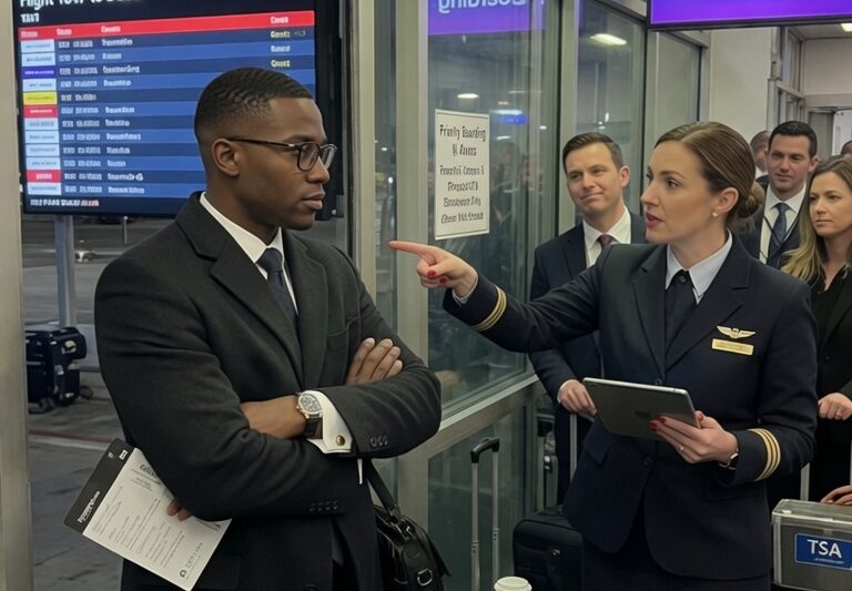 They order a Black passenger to wait outside: he cancels their $120 million contract as soon as they land.