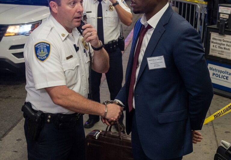Wrong person handcuffed: police stunned to learn the customer’s true identity.