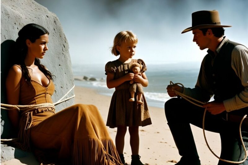 My Mommy Is Tied to a Rock in the Hot Sun… Please, Help Her!—Cowboy Untied the Apache Woman’s Ropes