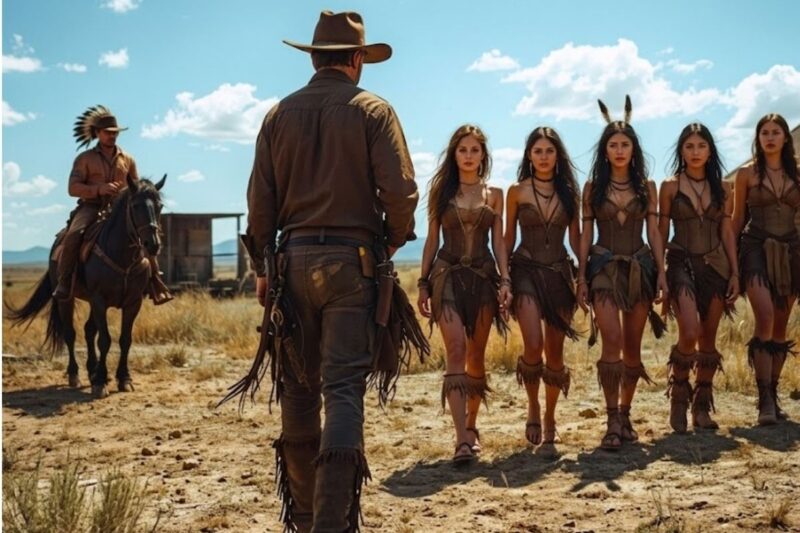 Rancher Fed the Wounded Tribes Leader Man Next Day He Came with a 5 Beatiful Native Women as a Gift!