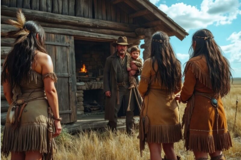 He Found a Starving Apache Child—Four Days Later, Three Apache Women Stood at His Door!