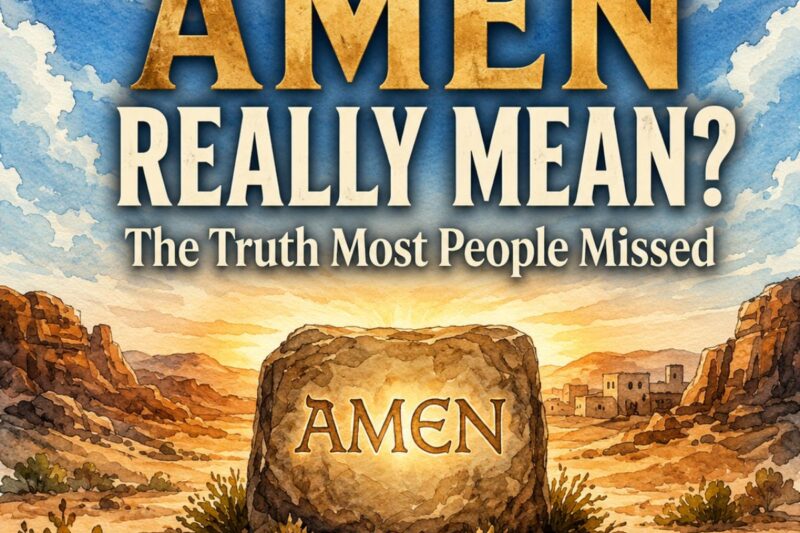 The Word “Amen” — The truth most people missed