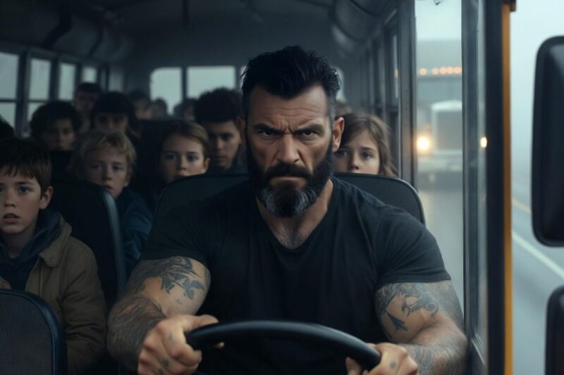 The motorcycle school bus driver who never smiled