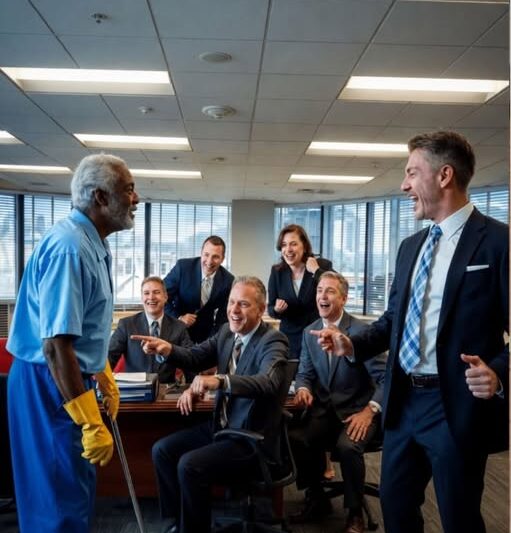 What If the Old Janitor Everyone Looked Down On Held the Power to Bring Down the Entire Company?