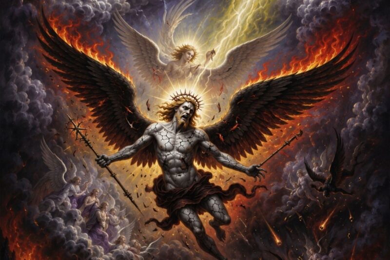 When Heaven’s Brightest Angel Said “No”… Did Lucifer Fall, or Did His Pride Create Satan?