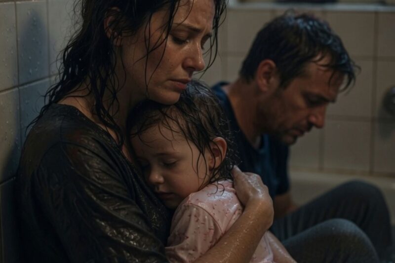 After bath time with my husband, my 5-year-old daughter started to be quiet… then she whispered a sentence that took my breath away.