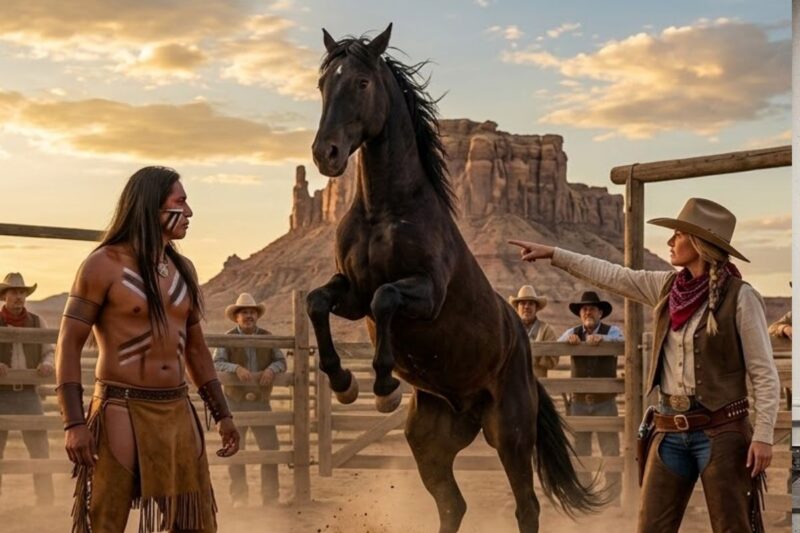 “Can You Tame Horses?” the Female Rancher Asked the Humiliated Apache — His Reply Shocked All