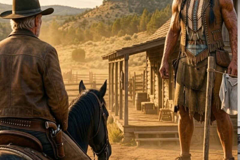 The Old Sheriff Returned After Years to Sell the Ranch… But a Giant Apache Was Living There…