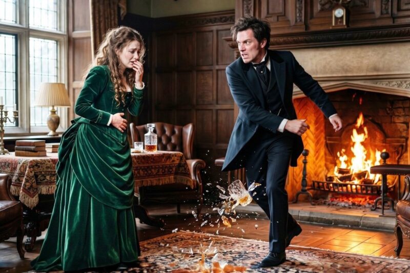 “I’m pregnant,” she said. The duke smashed the crystal glass on the floor and snapped, “I can’t have a child.”