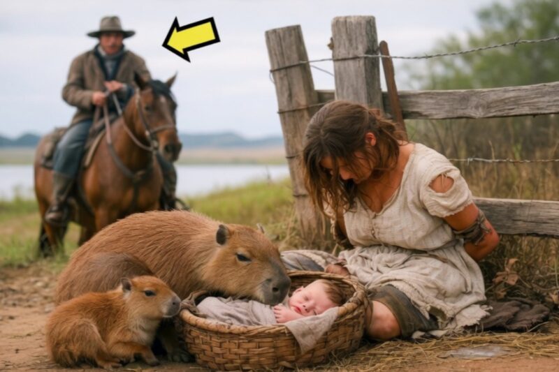 The rancher found a mother trapped in the fence… but the baby wasn’t alone.