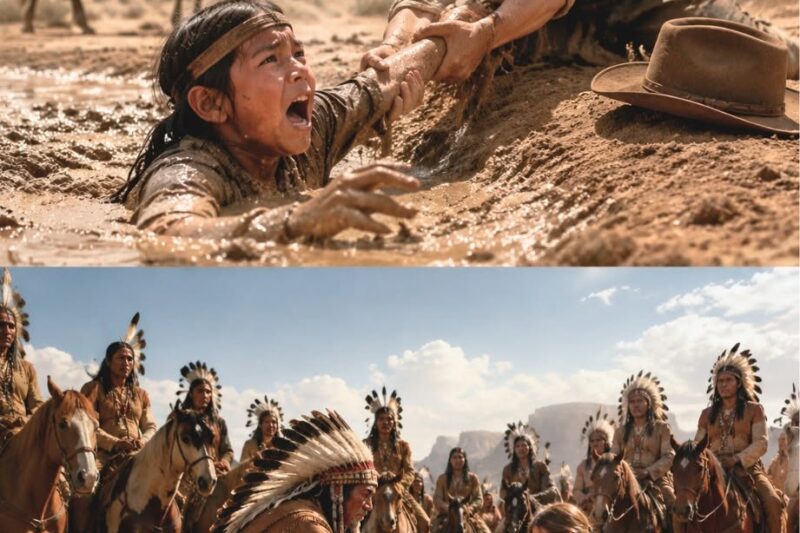 She Pulled a Stranger’s Child From Quicksand Alone—Three Days Later His Entire Tribe Rode Back in Silence to Kneel at Her Feet