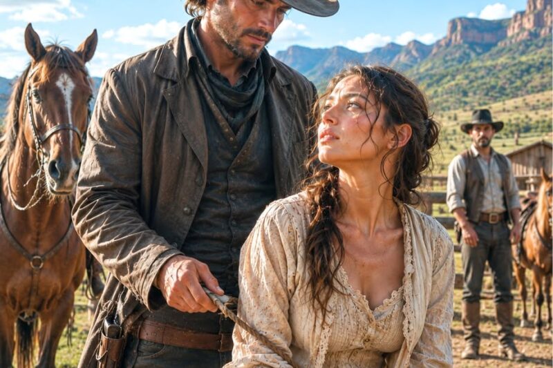 A woman was sold to a rancher for being barren—But he cut her ropes and said “I bought your freedom, not your obedience”