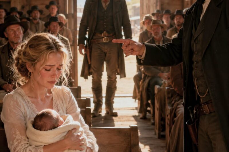 Her Father Demanded She Name the Father in Church—A Stranger Walked Through the Doors and Said “That Baby Is Mine”