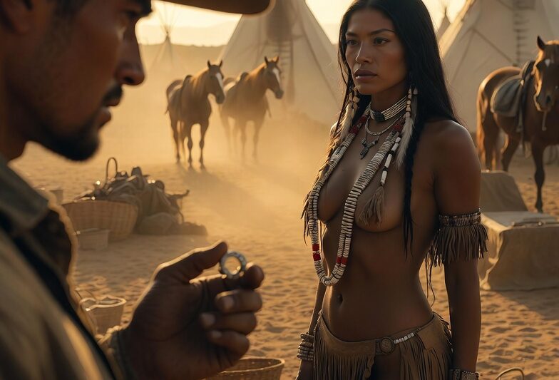 APACHE WOMAN JOKED SHE’D BE HIS IF THE COWBOY FOUND THE RING SHE LOST — HER SHOCK WHEN HE DID!