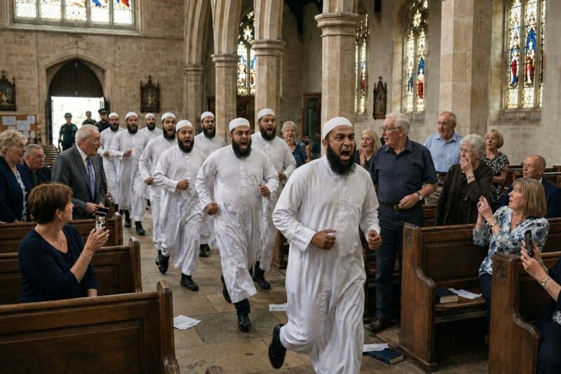 Muslims Attack Church Altar Then Something Made Them Drop Everything