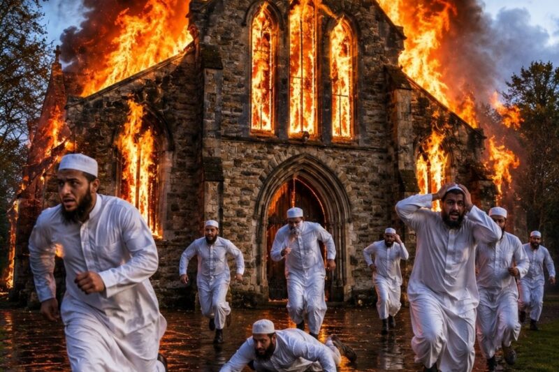 Muslims Set Church on Fire Until They Saw What Was Inside