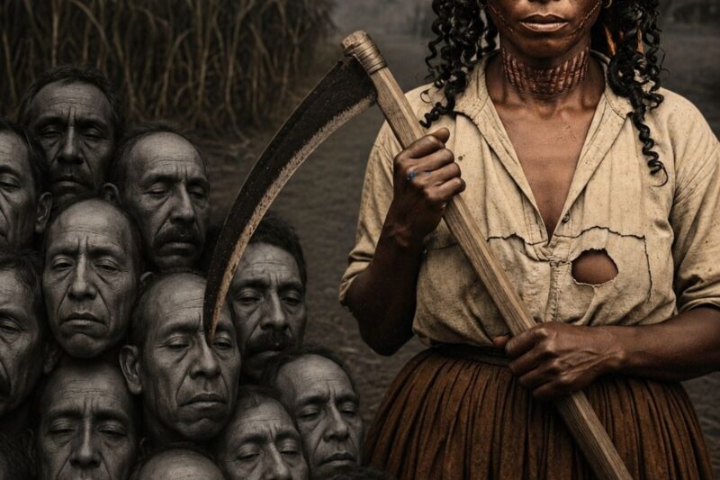 Slave who dismembered 9 overseers with a sickle in the early morning of the abolition in Veracruz, 1829