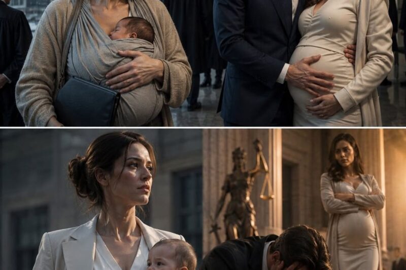 “I walked into court with my 12-day-old son against my chest, while my husband arrived, parading his pregnant mistress around like a trophy.”