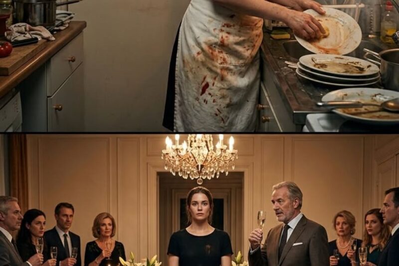While clearing the table at my sister’s engagement party, the groom’s father approached me… The second Philippe Laurent looked at me from the kitchen counter, the atmosphere shifted.