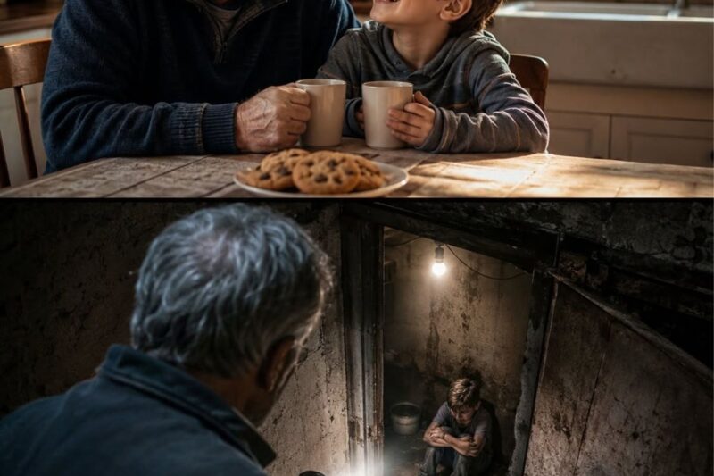 My grandson hadn’t come to visit me in three weeks… so I decided to go see him unexpectedly… when I entered the house, I headed to the basement, which was locked from the outside, and a foul smell was coming from it, forcing me to hold my breath… when the basement door opened, what I discovered inside completely broke me…