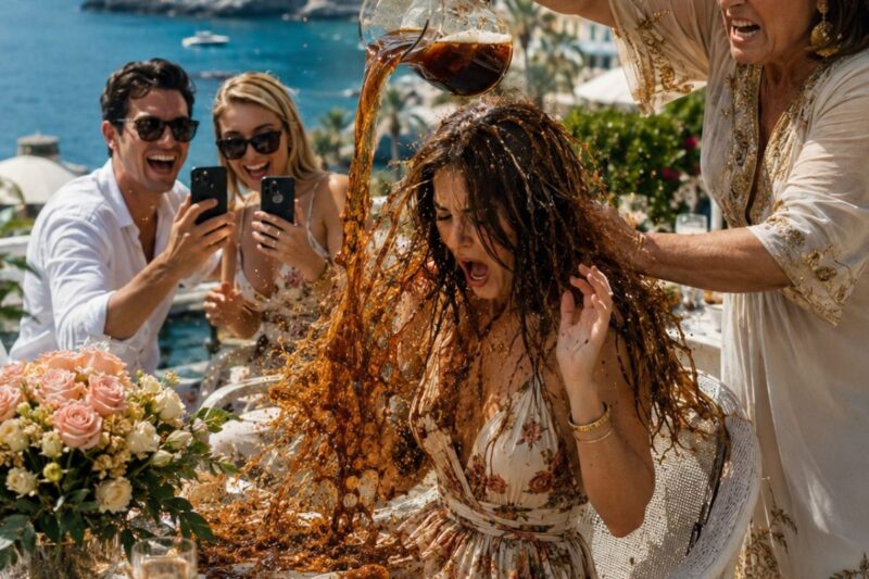 “You selfish trash,” my mom said as she poured boiling coffee over my head at family brunch, while my siblings filmed and laughed.