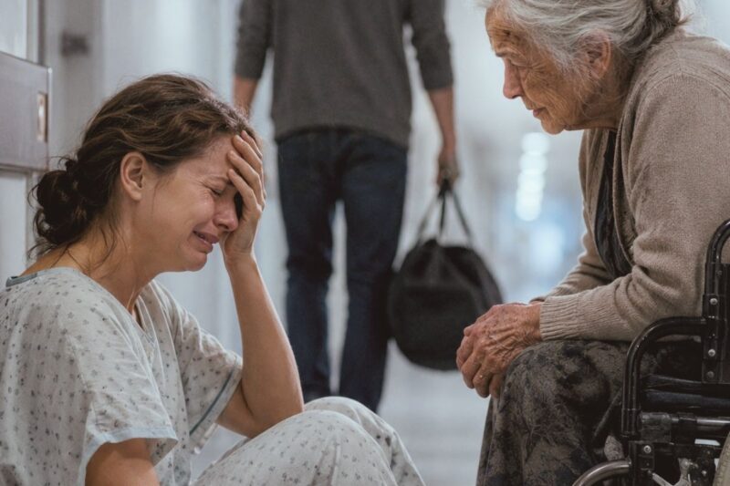 My Son Left Me Alone At The Hospital With No Money — Then An Old Woman In A Wheelchair Whispered …