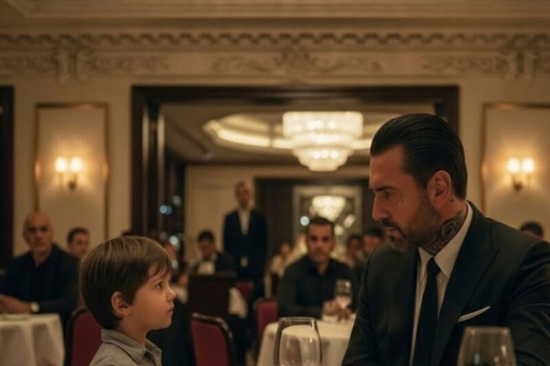 Little Boy Pulled the Mafia Boss’s Tie and Said: “One of Your Guys Made My Mom Cry—All Night”
