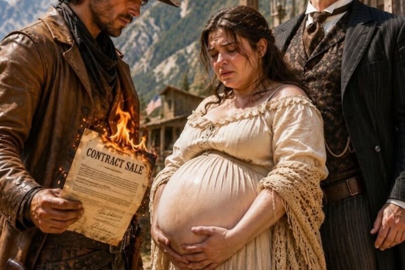 Her Father Sold Her While She Was Pregnant—Then the Mountain Cowboy Burned the Contract Night One