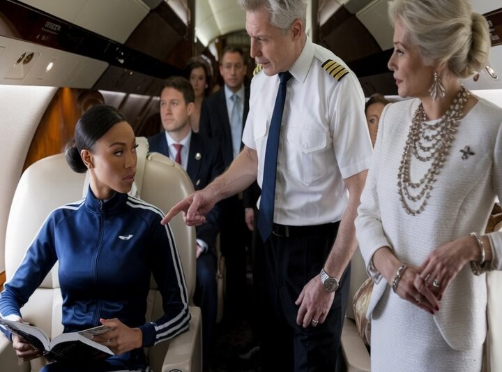 “Move to Economy!” Pilot Snaps at Black Woman — Seconds Later, He Discovers She Owns the Plane!