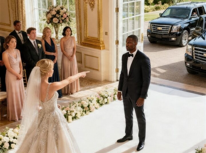 “My Poor Ex!” Bride Points at Black Man at Wedding — Then 3 Black SUVs Pull Up Just for Him