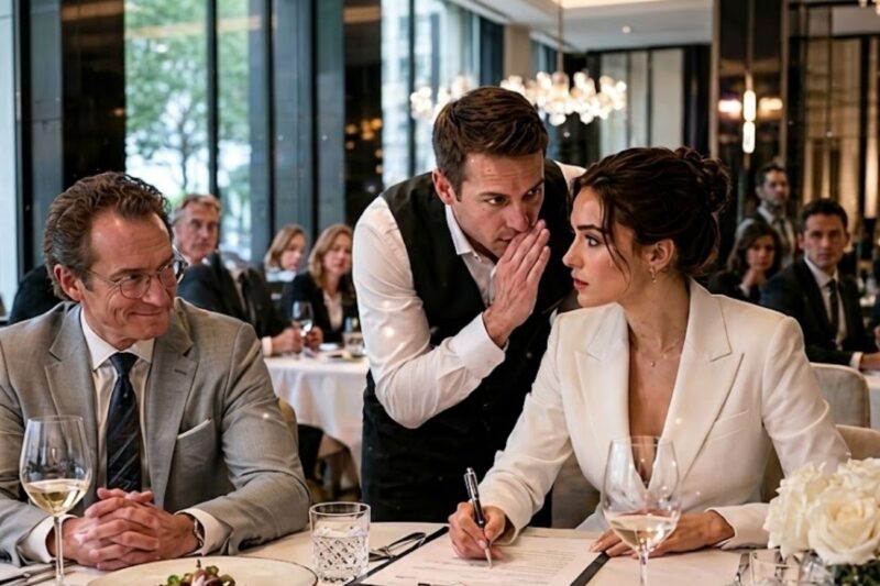 “Your Translator Is Lying!” — Single Dad Waiter Warns the Billionaire Just in Time