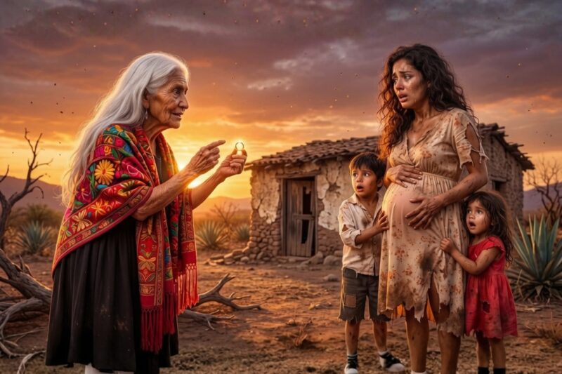 “Your husband is alive,” the old woman told the pregnant widow whom no one helped.