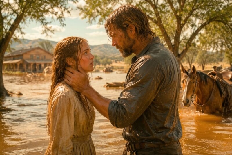 She Hid in the Barn for Three Nights Watching the Iron Farmer Bathe — Until He Said “I Knew the First Time”—Then the Flood Came and Exposed Everything