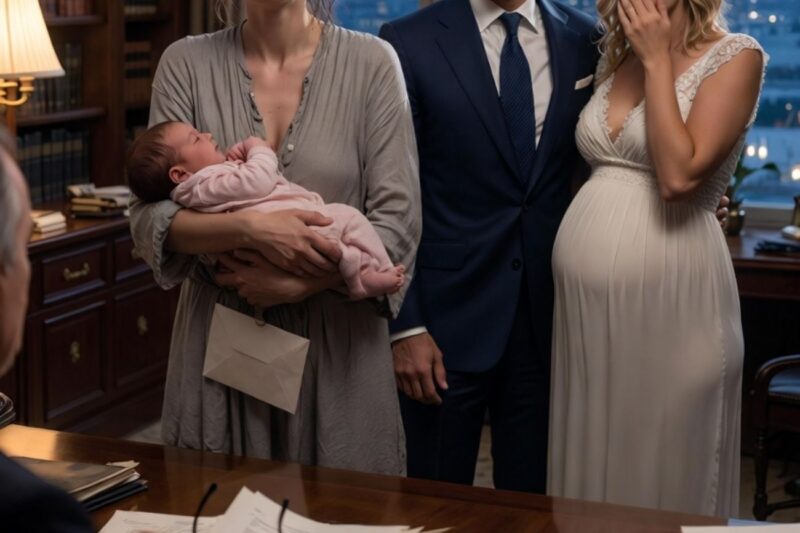 SHE ARRIVED AT THE DIVORCE WITH HER 12-DAY-OLD BABY — HER HUSBAND WAS WAITING WITH HIS MISTRESS, UNWARE OF THE DEVASTATING SURPRISE SHE HID IN THE DIAPER BAG