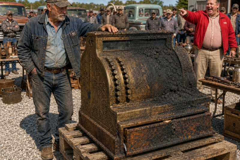 The Auction Laughed at the $65 He Paid for a Seized Cash Register — Then the Drawer Finally Gave | DNA