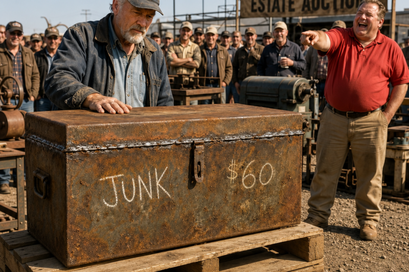 The Auction Laughed at the $60 He Paid for a Welded-Shut Toolbox — Then He Cut It Open That Night | DNA